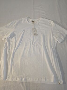 Pact White Short-Sleeve Crew Neck T-Shirt